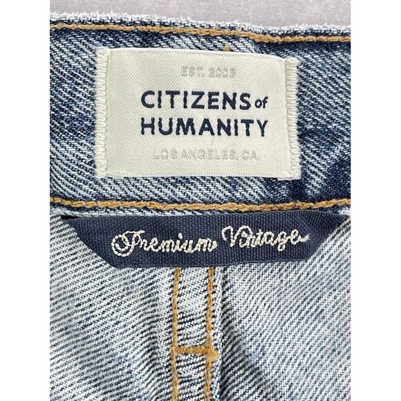 Citizens of Humanity Annabelle Shorts Womens 25 Button Fly Distressed Cutoff - Picture 7 of 16